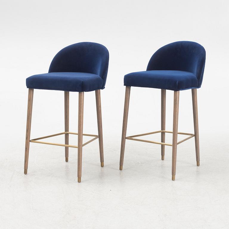 Ruth & Joanna, a pair of contemporary bar chairs.