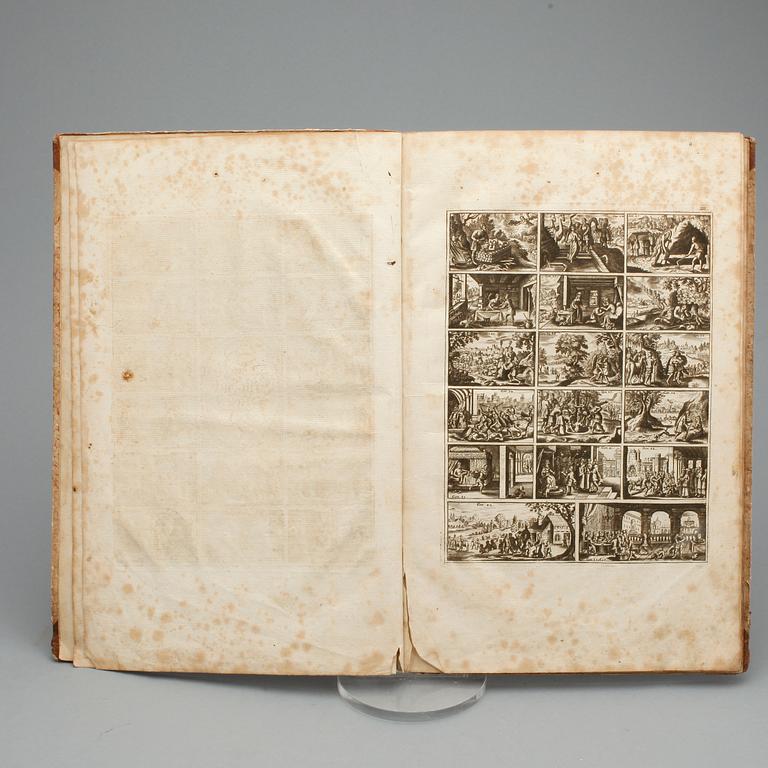 BIBLIA SACRA, figuren Biblischer historien Alten und Neuen Testaments, utan tryckår och ort, 1700-tal.