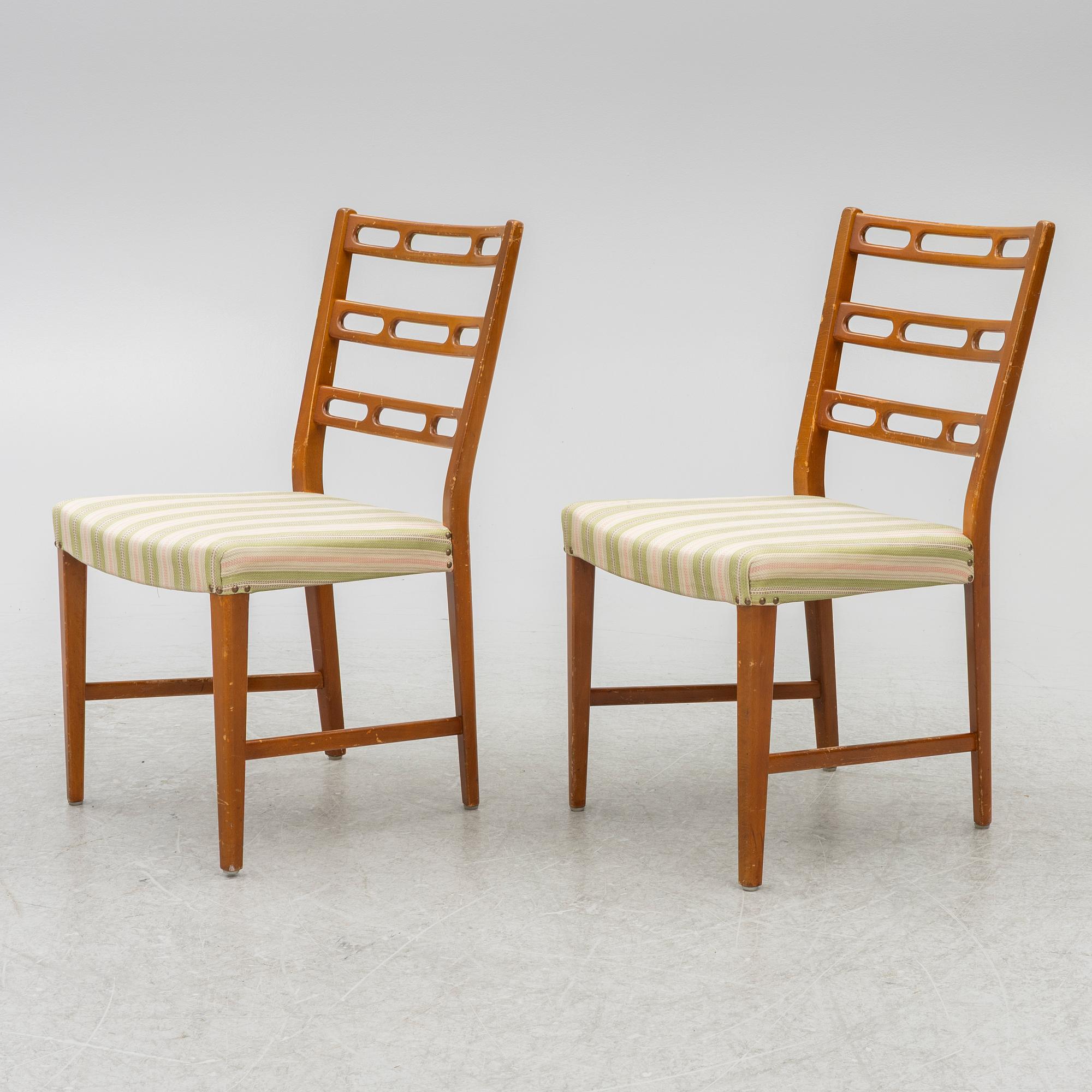 David Rosén, stolar, 6 st, "Futura", Nordiska Kompaniet, 1950-tal.