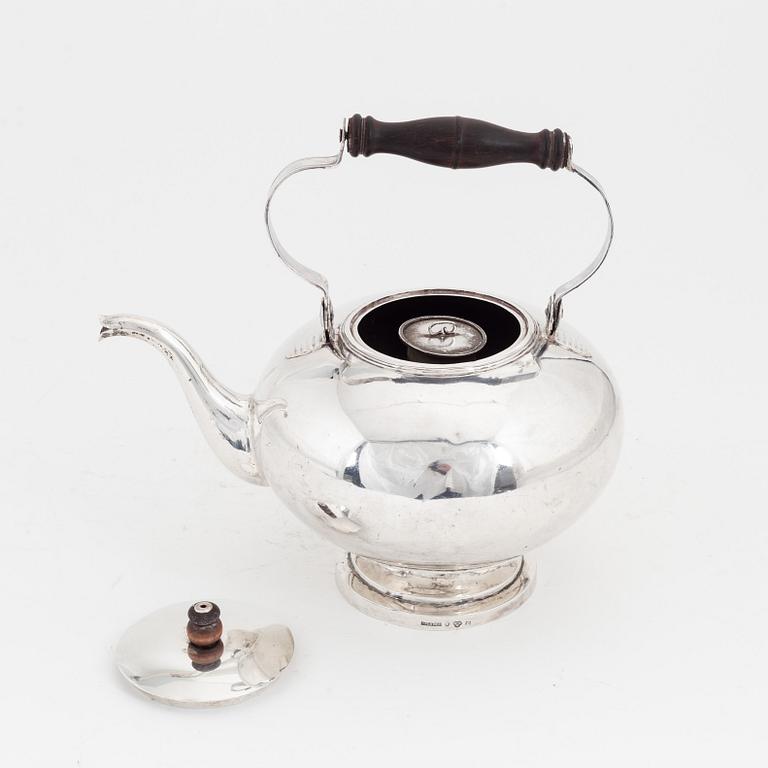 Carl Petter Lampa, a silver teapot, Stockholm, Sweden, 1830.