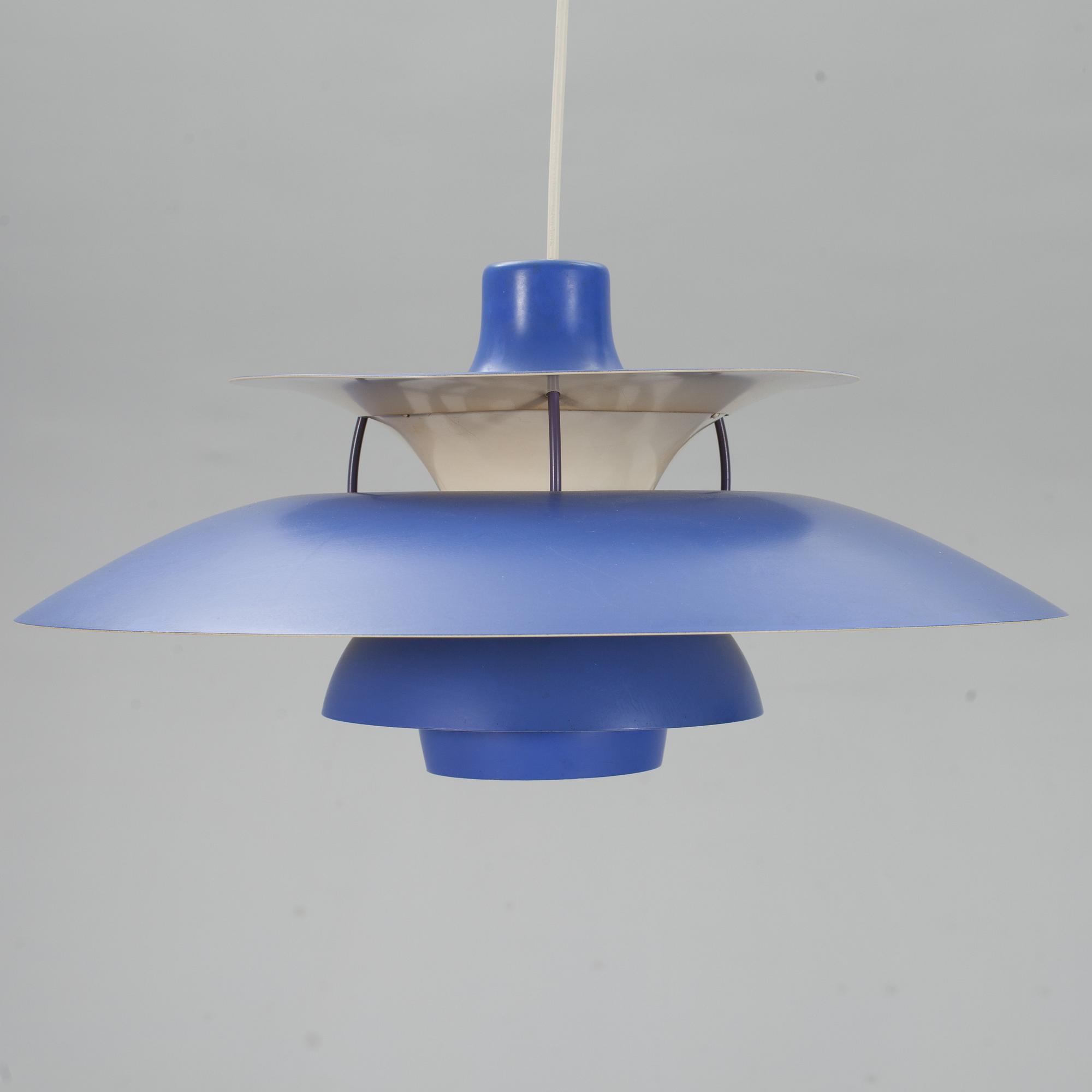 TAKLAMPA, PH-5, Poul Henningsen för Louis Poulsen, Danmark, 1900-talets andra hälft.