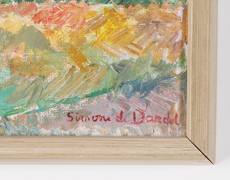Simone de Dardel, signed. Oil on canvas.