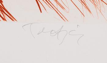 Ulf Trotzig, "King Sweeney", portfolio with nine colour etchings.