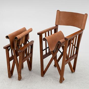 A collapsible chair with ottoman, end of the 20th century.