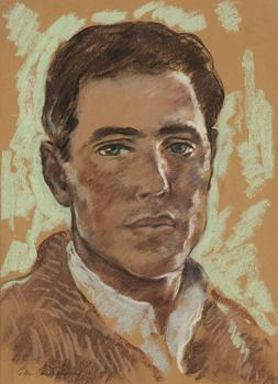 683. Lotte Laserstein, Portrait of a man.