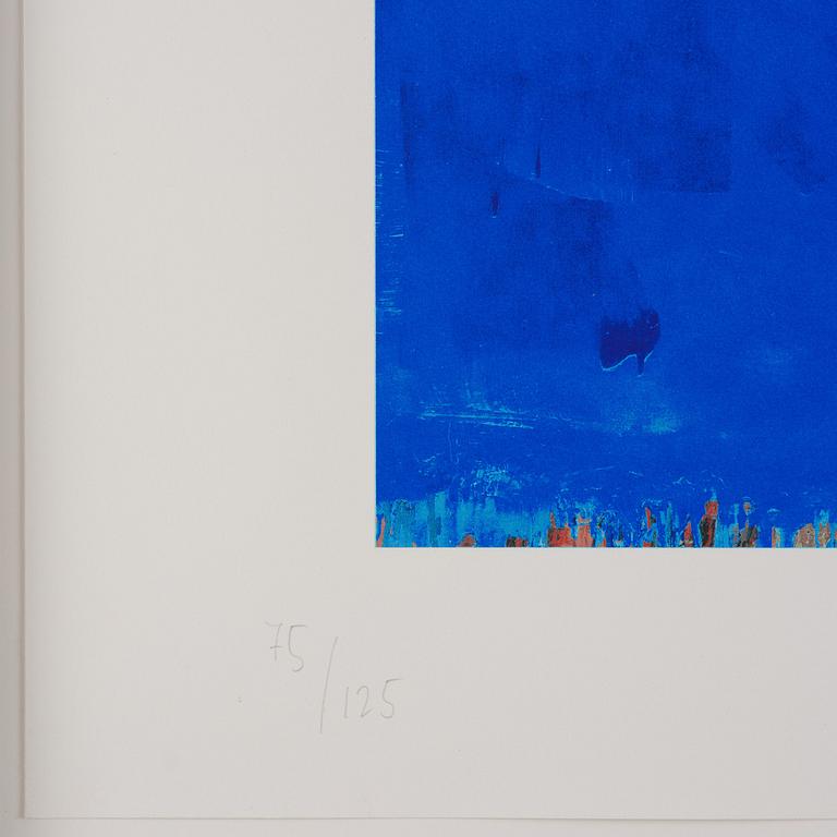 Harland Miller, "Hate's Outta Date (Blue)".