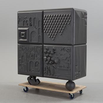 A “Tout va bien Cabinet Black” cabinet by Antoine et Manuel, BD Barcelona.