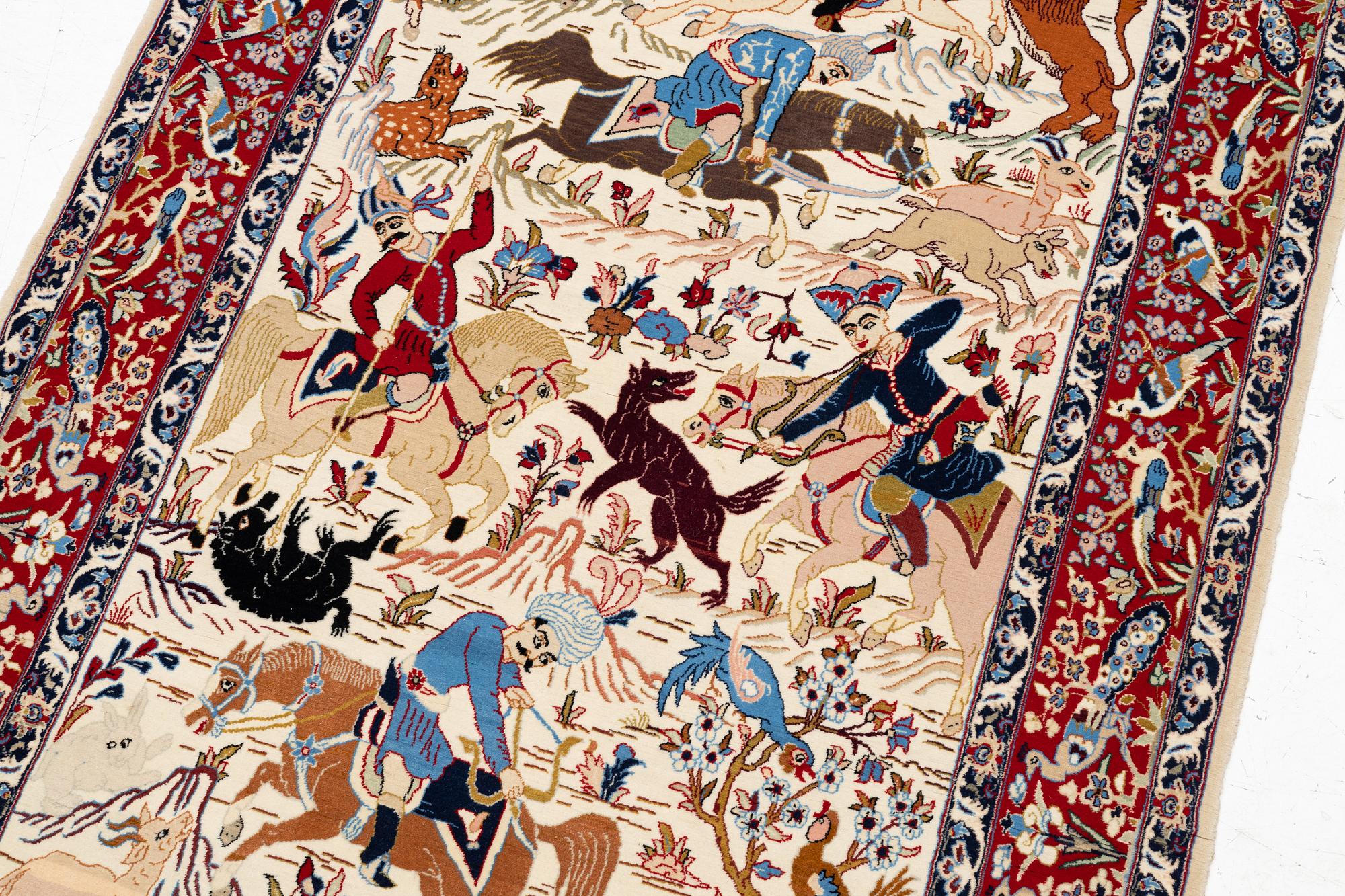 A semi-antique Isfahan rug, central Persia, c. 171 x 100 cm.