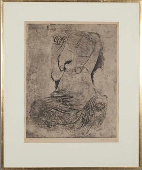 JOHNNY FRIEDLAENDER, etsning, sign.
