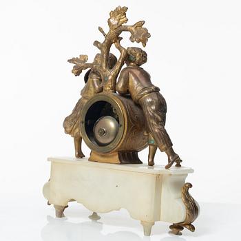 Table pendulum clock, late 19th century.