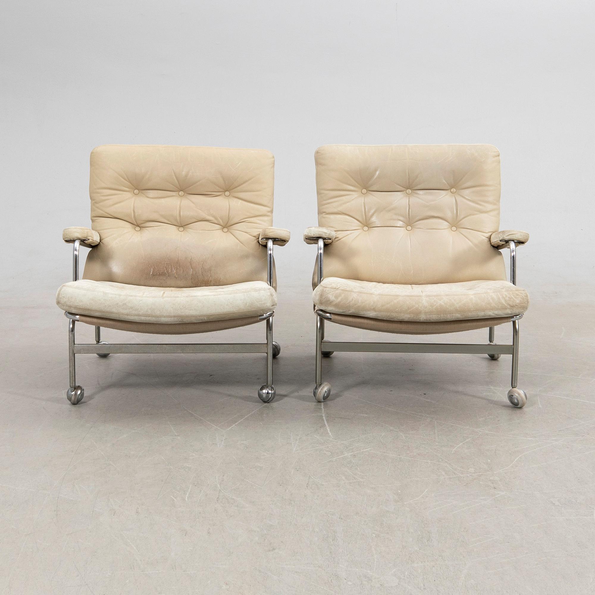 Bruno Mathsson, armchairs, 1 pair, "Karin", DUX.