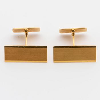 MANSCHETTKNAPPAR, ett par, 18K guld, Gustav Dahlgren Malmö, 1965,