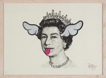 D*FACE, "Dog save the Queen" screentryck, signerat och numrerad 217/250.
