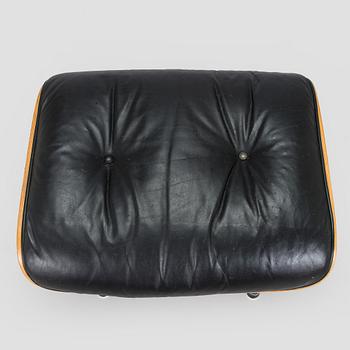Charles and Ray Eames, a 1960s 'Lounge chair' and stool for Herman Miller.