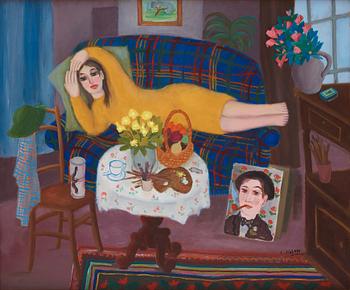 830. Lennart Jirlow, Girl on a Chaise Longue.