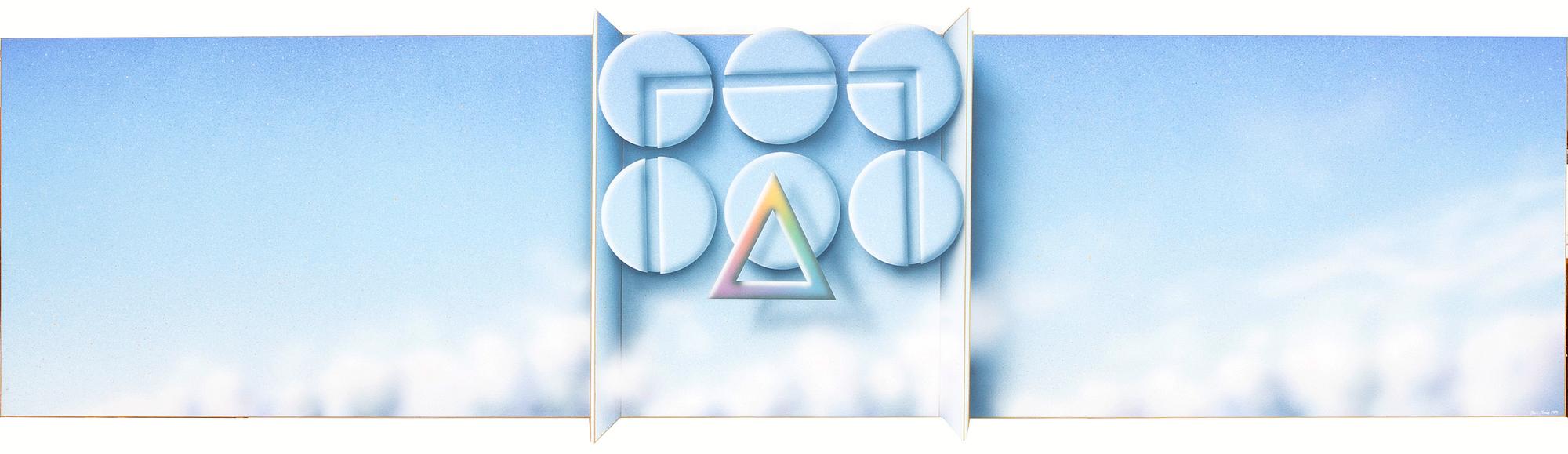 Beck & Jung, acryl on panel signed and dated 1989.