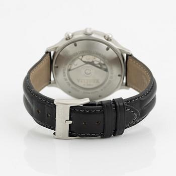 Georg Jensen, designad av Bo Bonfils, chronograph, wristwatch, 42 mm.