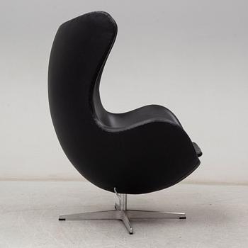 ARNE JACOBSEN, an 'Egg chair' easy chair, designed for Fritz Hansen, Denmark.