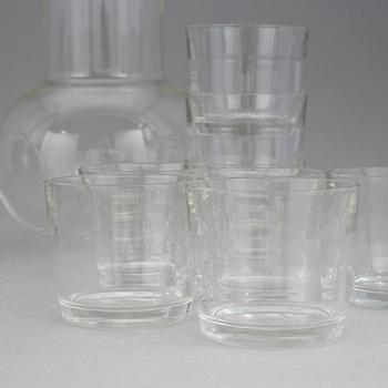 GLAS & KARAFFER, 15 delar, Kaj Franck, Notsjö, 1950/60-tal.