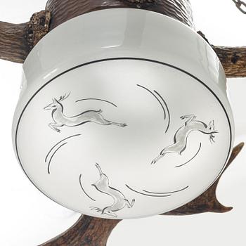 A ceiling light, first half of the 20th Century.