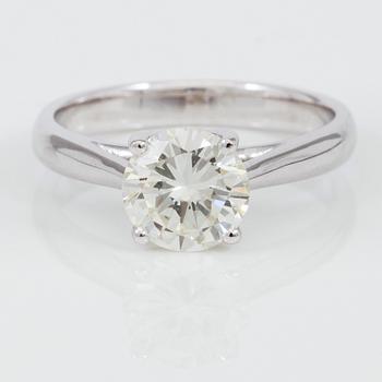 RING, solitär briljantslipad diamant 1.46 ct.