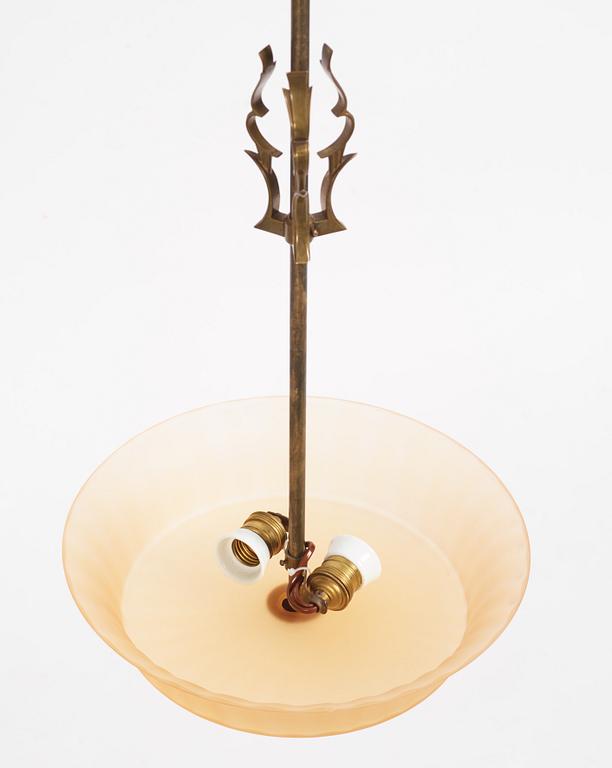 Erik Tidstrand, a ceiling lamp, model "27261", Nordiska Kompaniet, 1929-30.