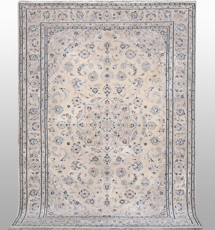 A rug, Nain, part silk, 6 Laa, ca 240 x 165 cm.
