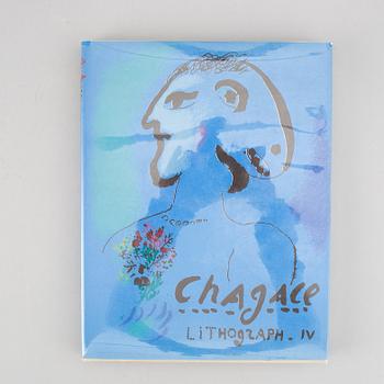 Three artbooks, Marc Chagall lithograph III-IV and Miro Lithograph II, published by André Sauret/Maeght.
