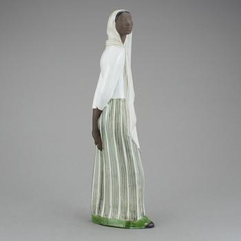FIGURIN, keramik, Mari Simmulson, Uppsala Ekeby, 1950-tal.