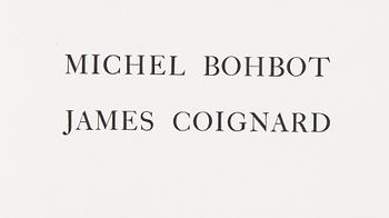 James Coignard, mapp med tre carborundum etsningar, 1981, signerade 72/75.