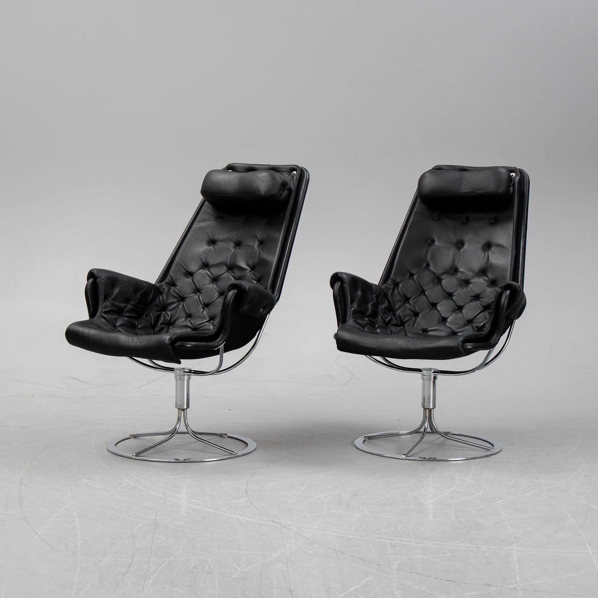 Bruno Mathsson, a pair 'Jetson' armchairs for Dux.