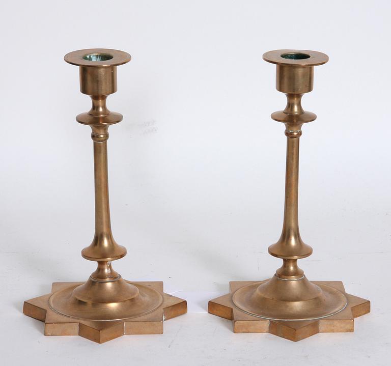 LJUSSTAKAR, ett par, Skultuna.