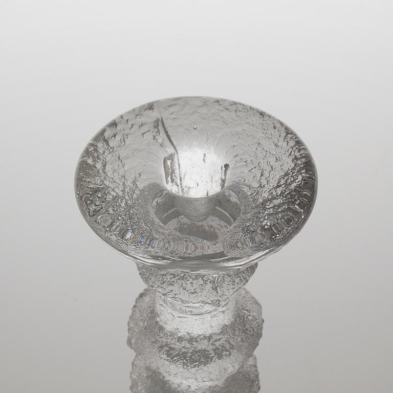 Eight "Festivo" glass candlesticks by Timo Sarpaneva for Iittala, Finland from the second half of the 20th century.