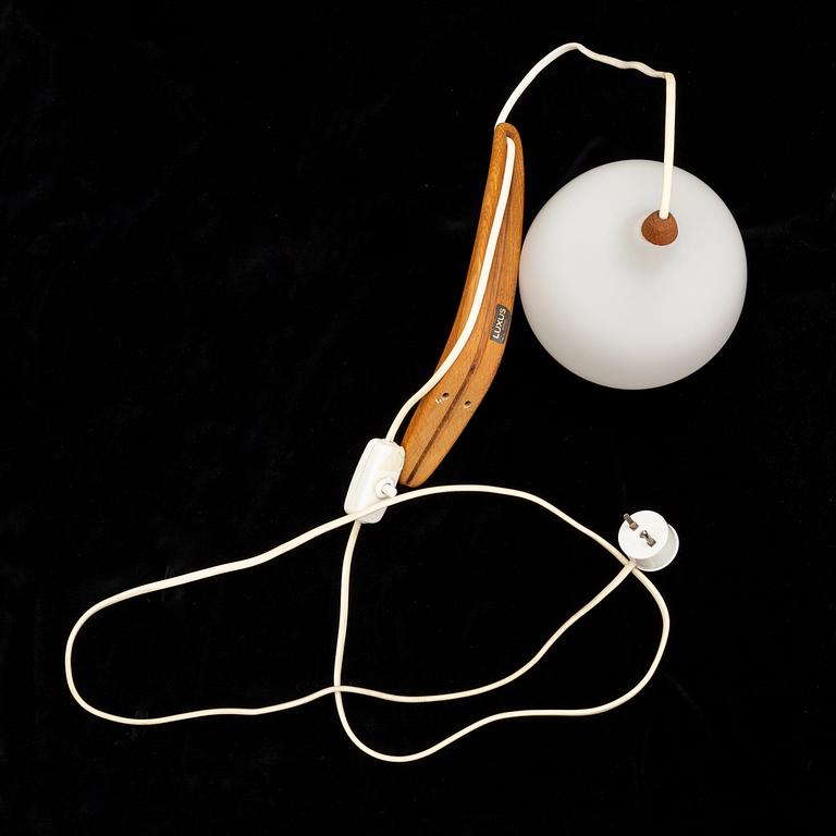 Uno & Östen Kristiansson, a ceiling light and a wall light from Luxus, Vittjsö, 1950's/60's.