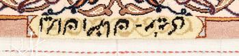 An old Isfahan carpet signed approx 240x174 cm.