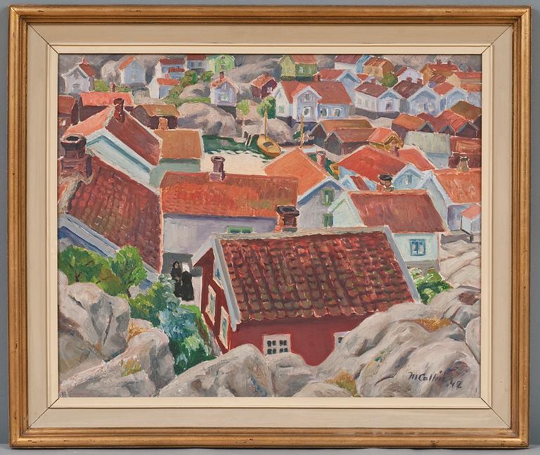 Marcus Collin, VIEW OVER THE VILLAGE ROOFS.
