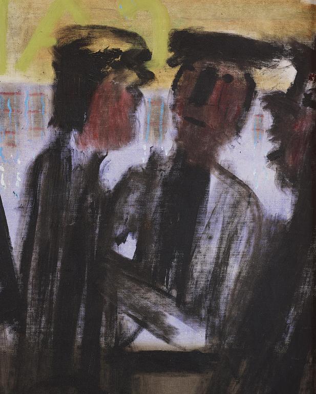 Ragnar Sandberg, At the café.