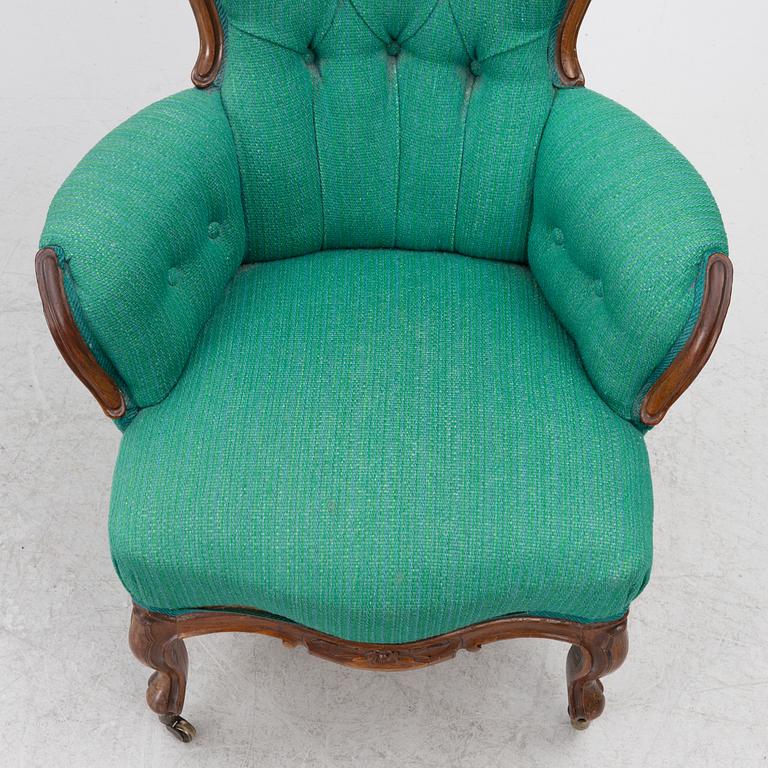 Salongsgrupp, 8 delar, nyrokoko, 1800-talets andra hälft.