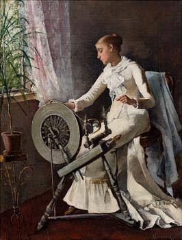 AMELIE LUNDAHL, "GIRL BY THE SPINNING WHEEL".