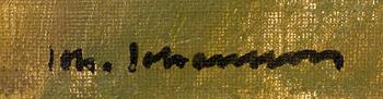 JOHAN JOHANSSON, oil on canvas signed.
