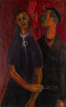 KOSTI AHONEN, oil on canvas, signed and dated -60.