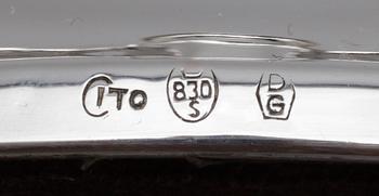 LJUSSTAKAR, 2 par snarlika, silver, Cito (Fredericia, Danmark 1963-79).