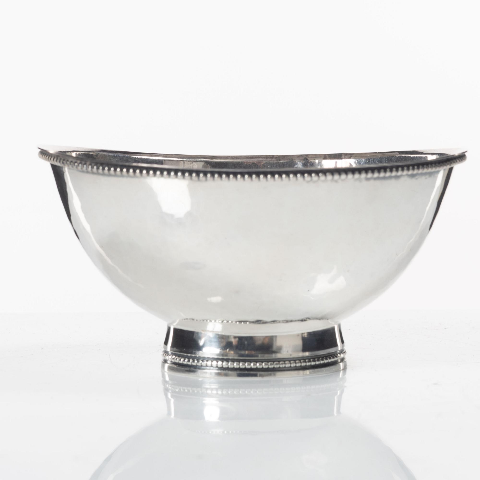 Cup and bowl, silver, W.A. Bolin and Eric Löfman.