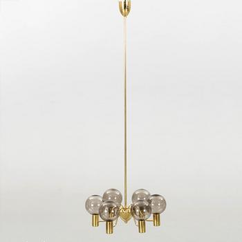 A brass ceiling light by Hans-Agne Jakobsson, T 372/6, sticker.