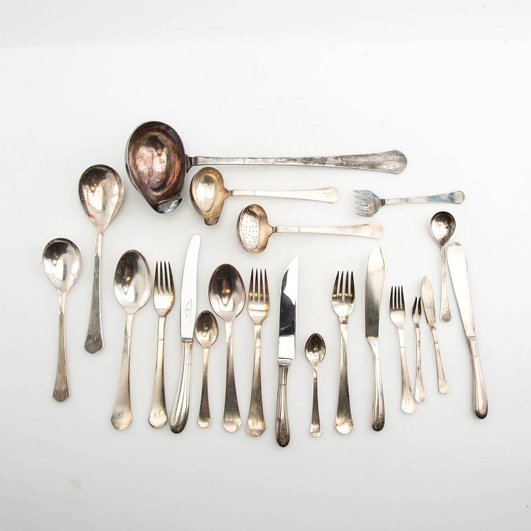 Just Andersson cutlery 154 dlr "Birka" GAB silver-plated, mid-20th century.