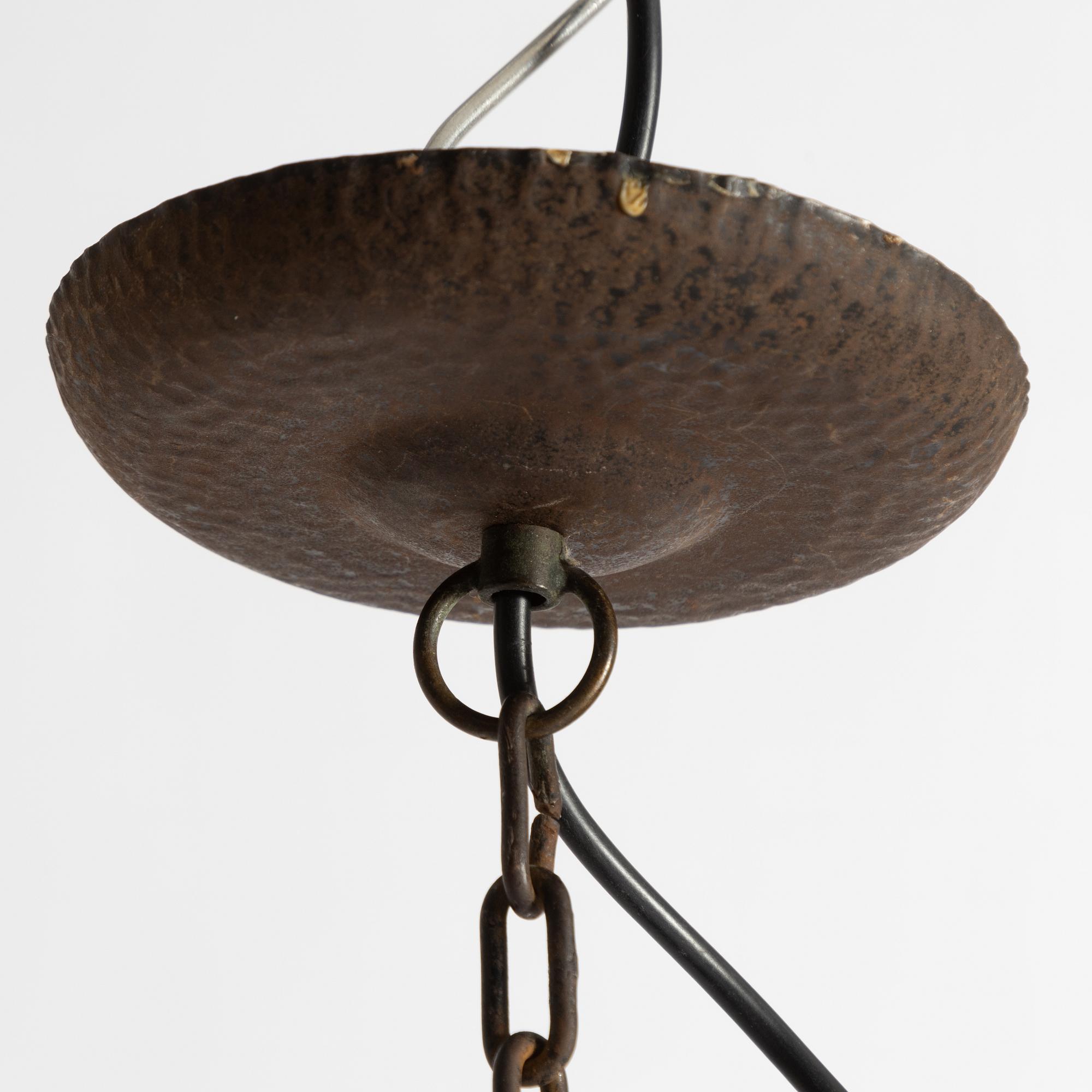Arvid Böhlmarks Lampfabrik, a ceiling lamp model "5267", Stockholm, 1910s.