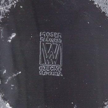 A JOSEF HOFFMAN GLASS BOWL, Wiener Werkstätte Moser Karlsbad.
