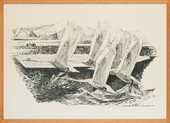Lennart Segerstråle, lithograph, signed and dated -66, numbered 26/80.