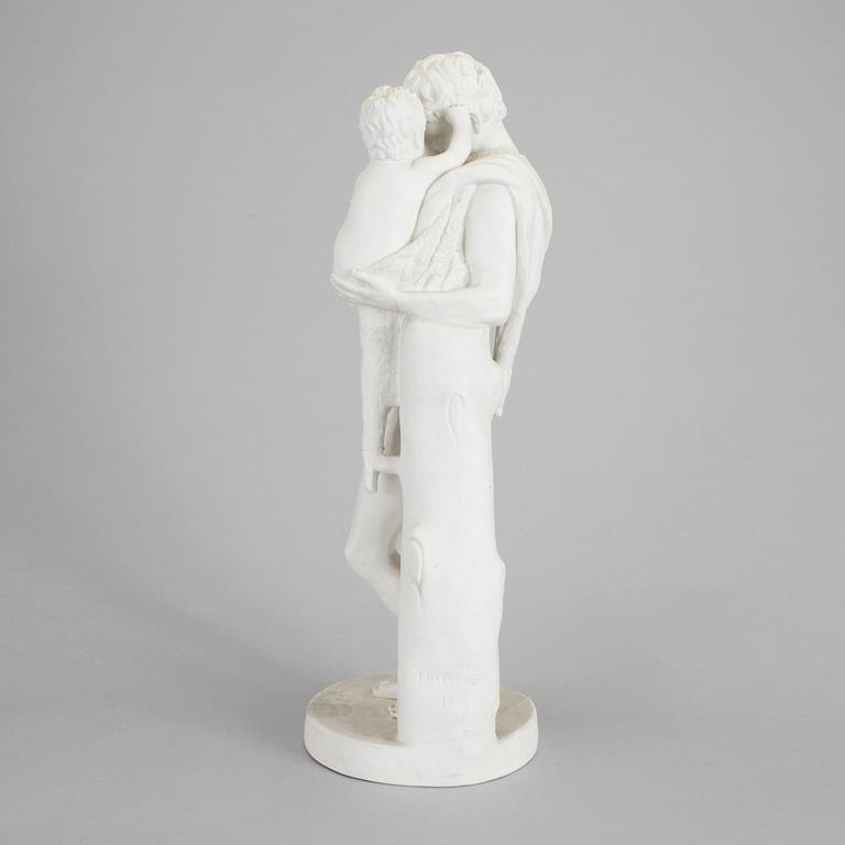 SKULPTUR, parian, F. Kiellberg, stämpelsignerad och daterad 1869, tillverkad mellan 1870-1907.
