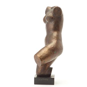 AXEL WALLENBERG, skulptur, brons, signerad och med gjutarstämpel H Bergman fud.